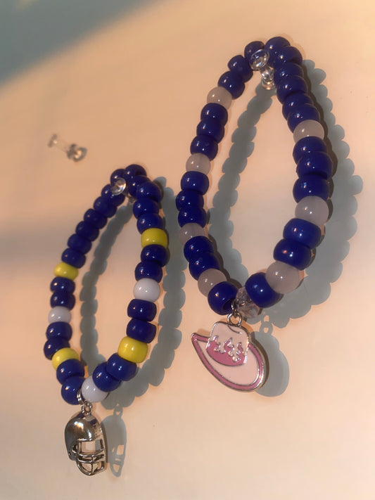 Football team bracelets