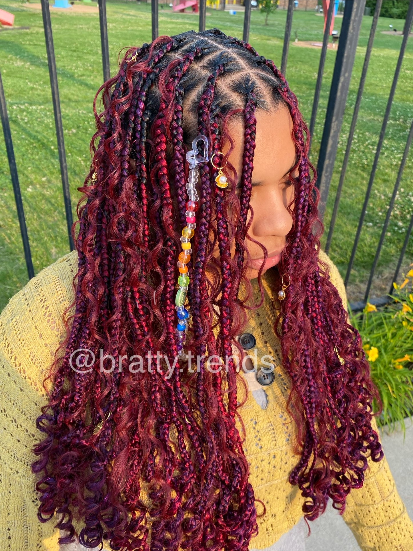 Beaded Hairclip